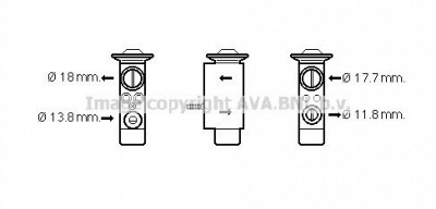 AVA QUALITY COOLING vo1181 -  Расширительный клапан, кондиционер